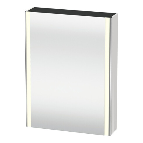 Duravit Uni-Spiegelschrank XSquare Steckd. F 60x15x80cm, 1 Tür, o ES, An re, we. hgl