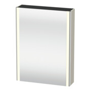 Duravit Uni-Spiegelschrank XSquare Steckd. F 60x15x80cm, 1 Tür, o. ES, Anschl li, Tau