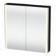 Duravit Uni-Spiegelschrank XSquare Steckd. F 80x80x15,5cm, Ei sw, 2 Tür, LED, wandhängend-1