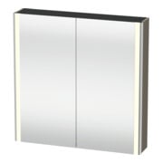 Duravit Uni-Spiegelschrank XSquare Steckd. F 80x80x15,5cm, f G m, 2 Tür, LED, wandhängend