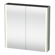 Duravit Uni-Spiegelschrank XSquare Steckd. F 80x80x15,5cm, st-g m, 2 Tür, LED, wandhängend