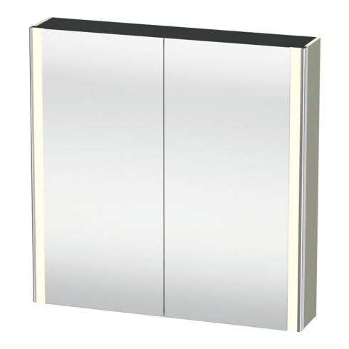 Duravit Uni-Spiegelschrank XSquare Steckd. F 80x80x15,5cm, T m, 2 Tür, LED, wandhängend