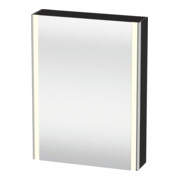 Duravit Universal Armoire miroir XSquare 60x15,5x80cm, 1 porte, LED, à gauche, gris mat