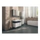 Duravit Universal-Spiegelschrank Qatego 100x75x15,5cm, Graphit matt, 2 Türen