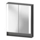 Duravit Universal-Spiegelschrank Qatego 60x75x15,5cm, Graphit matt, 2 Türen-1