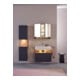 Duravit Universal-Spiegelschrank Qatego 80x75x15,5cm, Graphit matt, 2 Türen-2