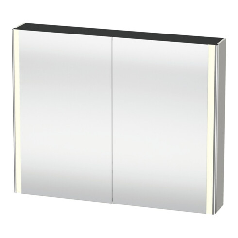 Duravit Universal-Spiegelschrank XSquare 100x80x15,5cm, betongr matt, 2 Tür, LED