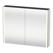 Duravit Universal-Spiegelschrank XSquare 100x80x15,5cm, we hochglanz, 2 Tür, LED
