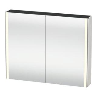 Duravit Universal-Spiegelschrank XSquare 100x80x15,5cm, we seidenmatt, 2 Tür, LED
