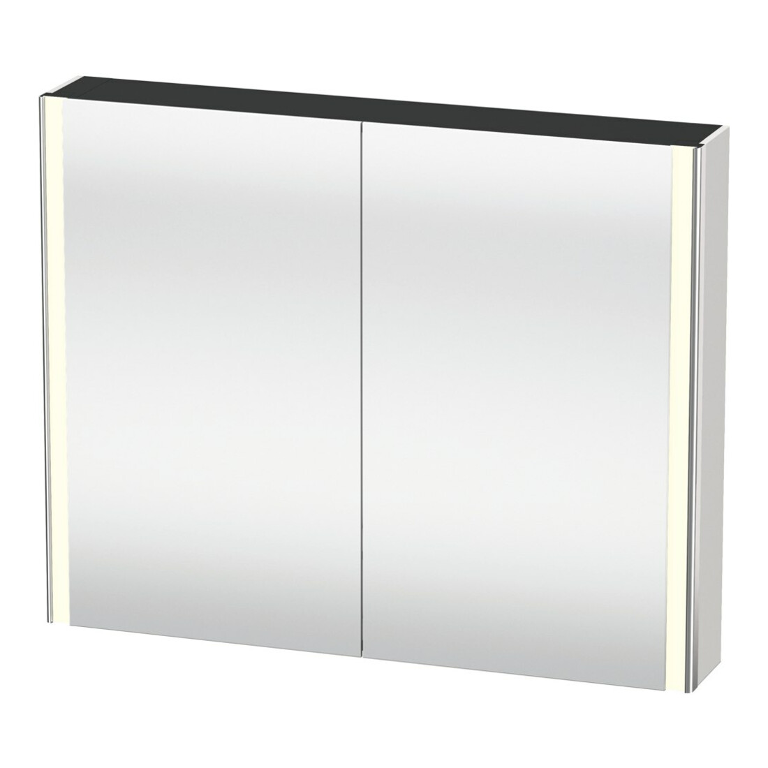 Duravit Universal-Spiegelschrank XSquare 100x80x15,5cm, we seidenmatt, 2 Tür, LED