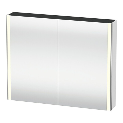 Duravit Universal-Spiegelschrank XSquare 100x80x15,5cm, weiß matt, 2 Tür, LED