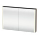 Duravit Universal-Spiegelschrank XSquare 120x80x15,5cm, Basalt matt, 2 Tür, LED-1