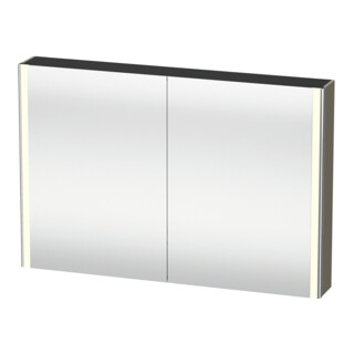 Duravit Universal-Spiegelschrank XSquare 120x80x15,5cm, f Gr s-matt, 2 T., LED