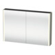 Duravit Universal-Spiegelschrank XSquare 120x80x15,5cm, st-g s-matt, 2 T., LED-1