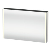 Duravit Universal-Spiegelschrank XSquare 120x80x15,5cm, Tau supermatt, 2 Tür, LED
