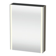 Duravit Universal-Spiegelschrank XSquare 60x15,5x80cm, 1 Tür, LED, An L, f G m