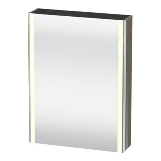 Duravit Universal-Spiegelschrank XSquare 60x15,5x80cm, 1 Tür, LED, An L, f Gr hgl