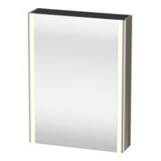 Duravit Universal-Spiegelschrank XSquare 60x15,5x80cm, 1 Tür, LED, An L, f Gr hgl