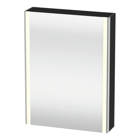 Duravit Universal-Spiegelschrank XSquare 60x15,5x80cm, 1 Tür, LED, An L, gra matt