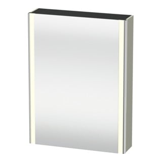 Duravit Universal-Spiegelschrank XSquare 60x15,5x80cm, 1 Tür, LED, An L, T s-matt