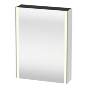 Duravit Universal-Spiegelschrank XSquare 60x15,5x80cm, 1 Tür, LED, An L, Tau matt