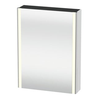 Duravit Universal-Spiegelschrank XSquare 60x15,5x80cm, 1 Tür, LED, An li, we. ma