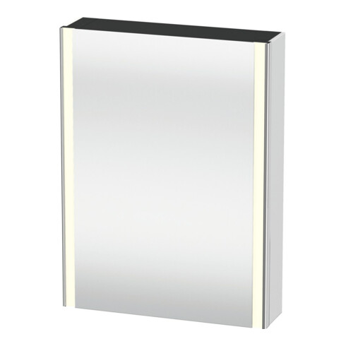 Duravit Universal-Spiegelschrank XSquare 60x15,5x80cm, 1 Tür, LED, An li, we. ma