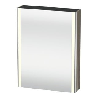 Duravit Universal-Spiegelschrank XSquare 60x15,5x80cm, 1 Tür, LED, An R, f Gr hgl