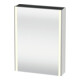 Duravit Universal-Spiegelschrank XSquare 60x15,5x80cm, 1 Tür, LED, An R, st-g m-4