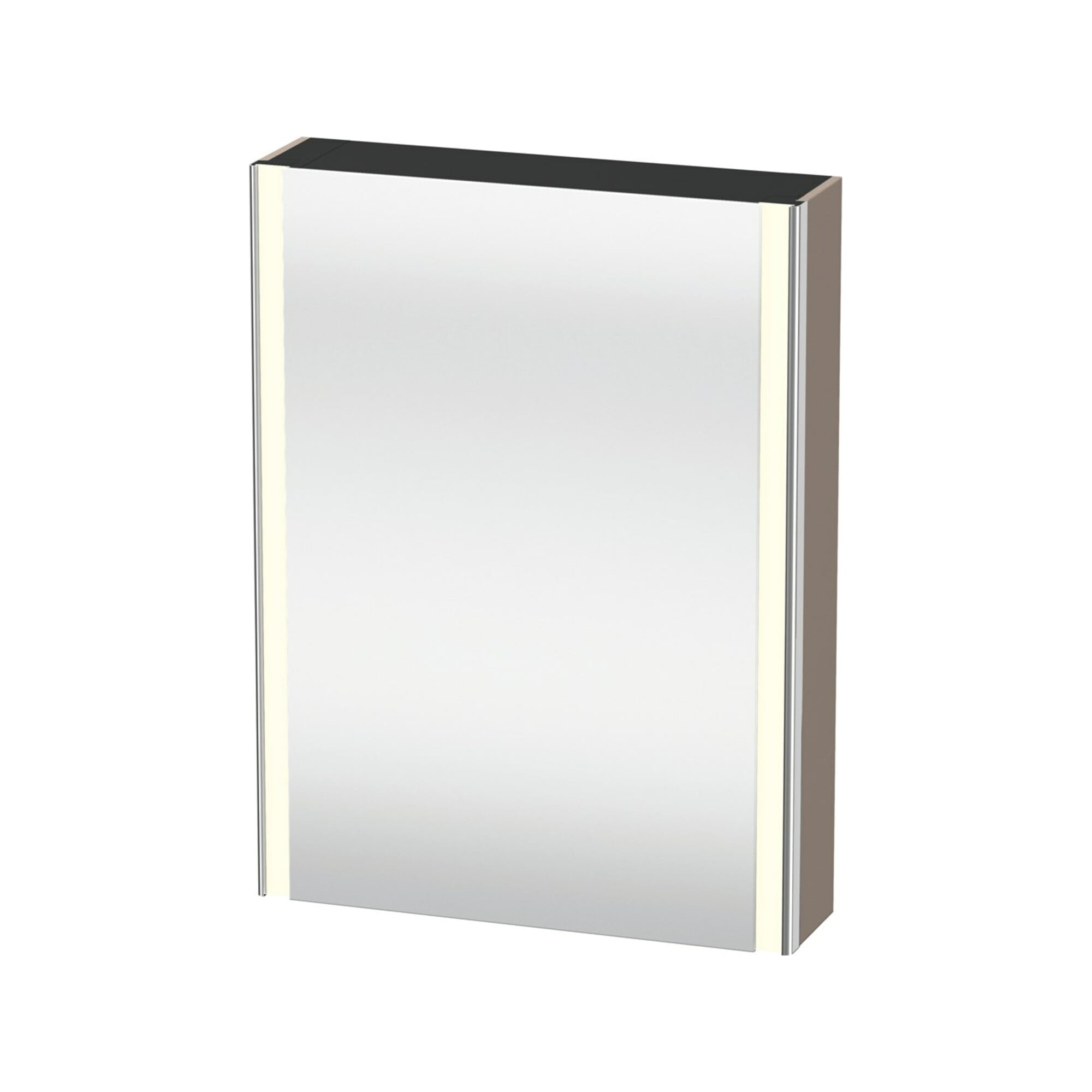 Duravit Universal-Spiegelschrank XSquare 60x15,5x80cm, 1 Tür, LED, An re, bas. ma