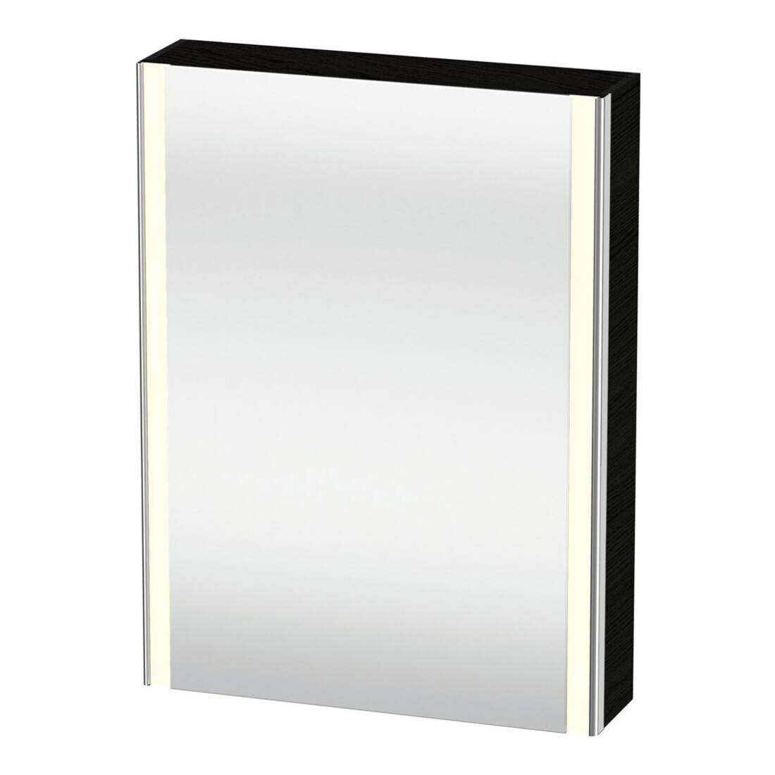 Duravit Universal-Spiegelschrank XSquare 60x15,5x80cm, 1 Tür, LED, An re, Ei sw