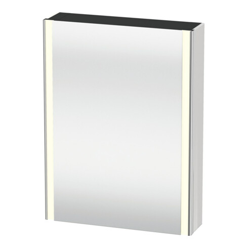 Duravit Universal-Spiegelschrank XSquare 60x15,5x80cm, 1 Tür, LED, An re, we. hgl