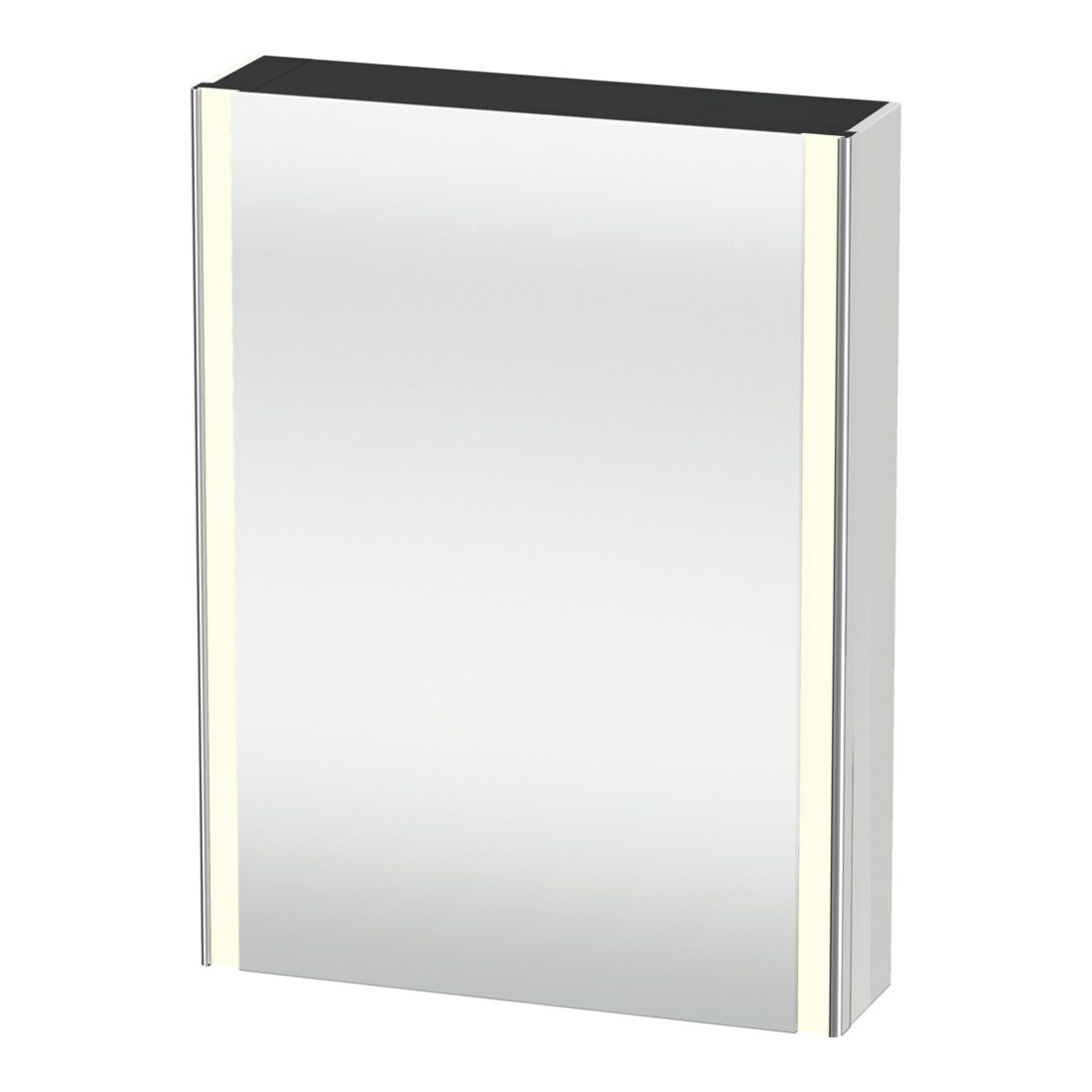 Duravit Universal-Spiegelschrank XSquare 60x15,5x80cm, 1 Tür, LED, An re, we. hgl