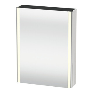 Duravit Universal-Spiegelschrank XSquare 60x15,5x80cm, 1 Tür, LED, An re, we. hgl