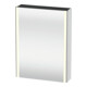 Duravit Universal-Spiegelschrank XSquare 60x15,5x80cm, 1 Tür, LED, An re, we. ma-1