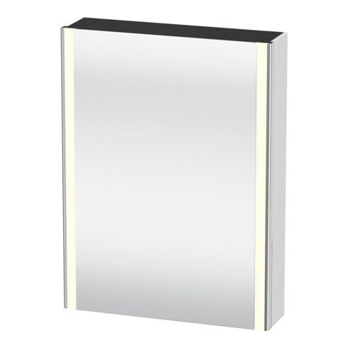 Duravit Universal-Spiegelschrank XSquare 60x15,5x80cm, 1 Tür, LED, An re, we. ma