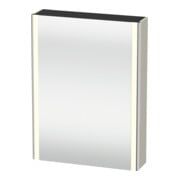 Duravit Universal-Spiegelschrank XSquare 60x15,5x80cm, 1 Tür, LED, Anschl li, Tau