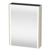 Duravit Universal-Spiegelschrank XSquare 60x15,5x80cm, 1 Tür, LED, Anschl re, Tau