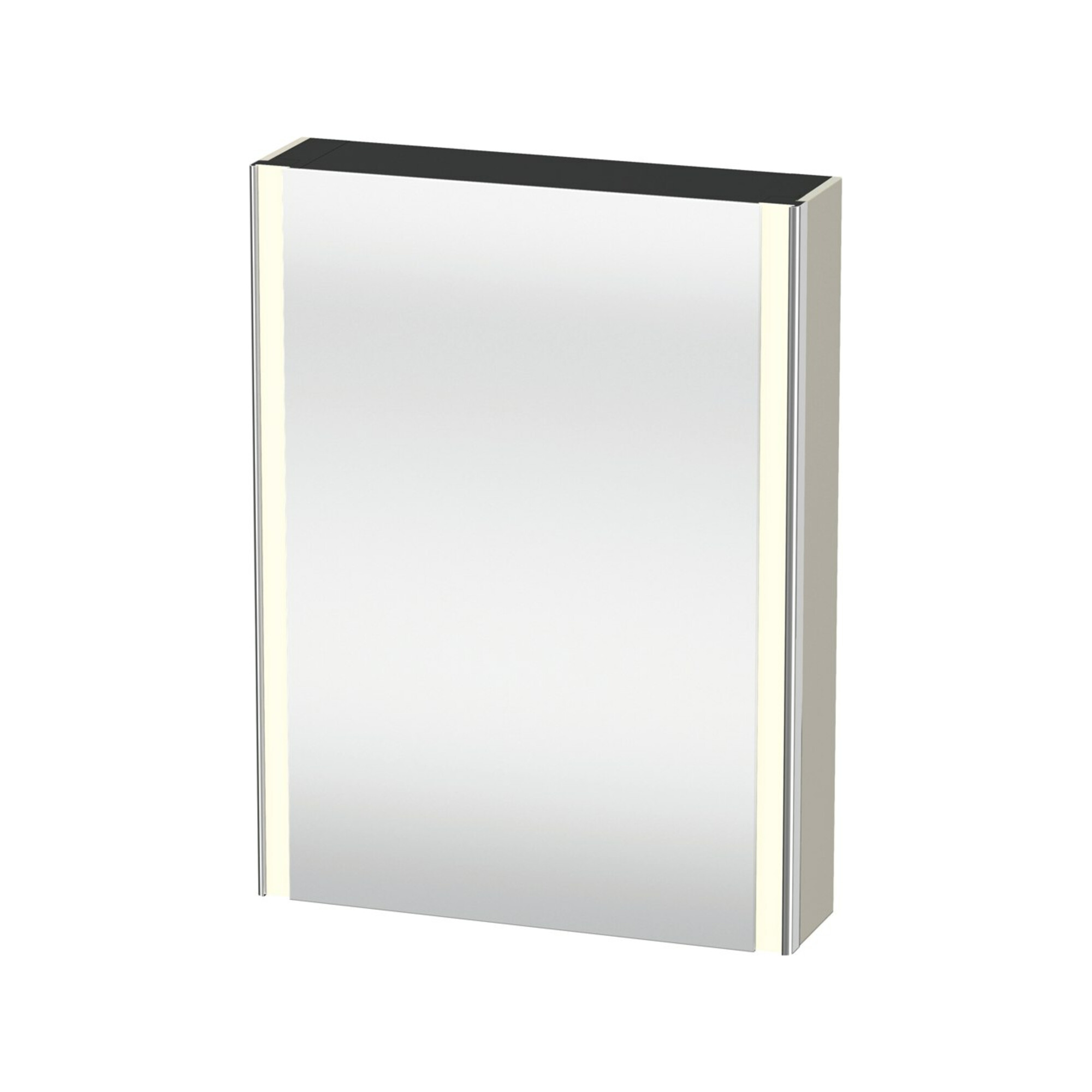 Duravit Universal-Spiegelschrank XSquare 60x15,5x80cm, 1 Tür, LED, Anschl re, Tau