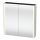 Duravit Universal-Spiegelschrank XSquare 80x80x15,5cm, Nord we s-matt, 2 Tür, LED-1