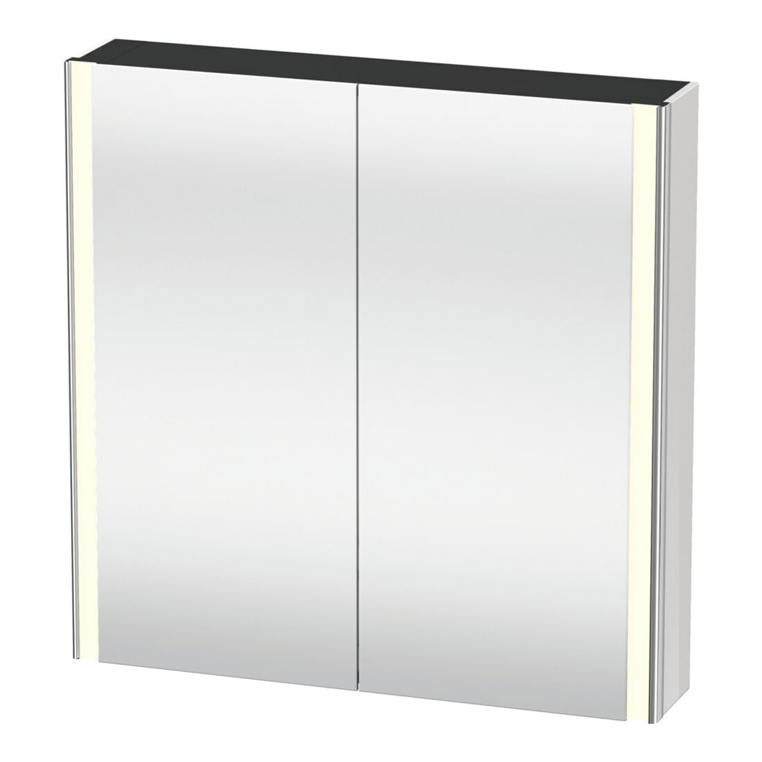 Duravit Universal-Spiegelschrank XSquare 80x80x15,5cm, weiß hochglanz, 2 Tür, LED