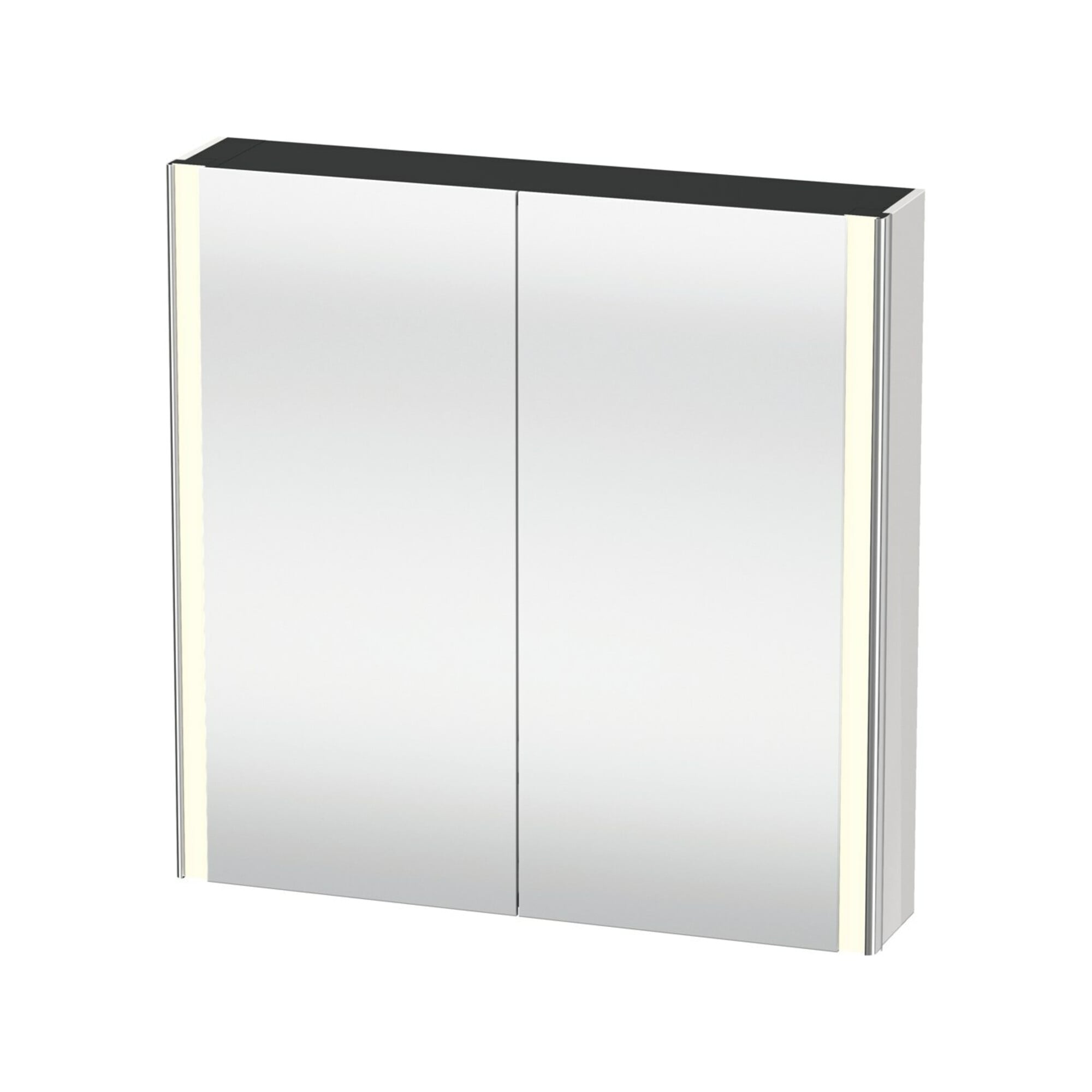 Duravit Universal-Spiegelschrank XSquare 80x80x15,5cm, weiß hochglanz, 2 Tür, LED