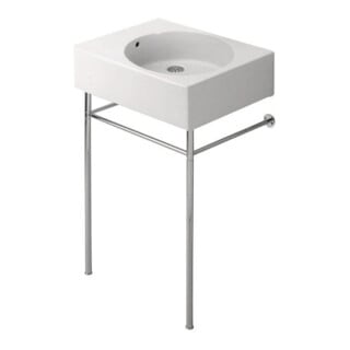 Duravit Universalbecken Scola 61,5x46cm, HL vor, m Ü, HL, B re, we.