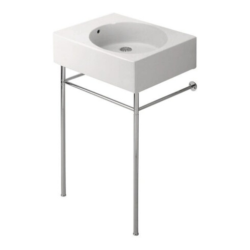 Duravit Universalbecken Scola 61,5x46cm, HL vor, m Ü, HL, B li, we.