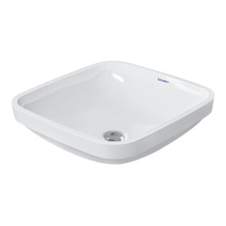 Duravit Unterbau-Waschtisch DuraStyle 37x37cm, EB v unt, o. HL, HLB, m ÜL, we