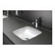 Duravit Unterbau-Waschtisch DuraStyle 37x37cm, EB v unt, o. HL, HLB, m ÜL, we-2