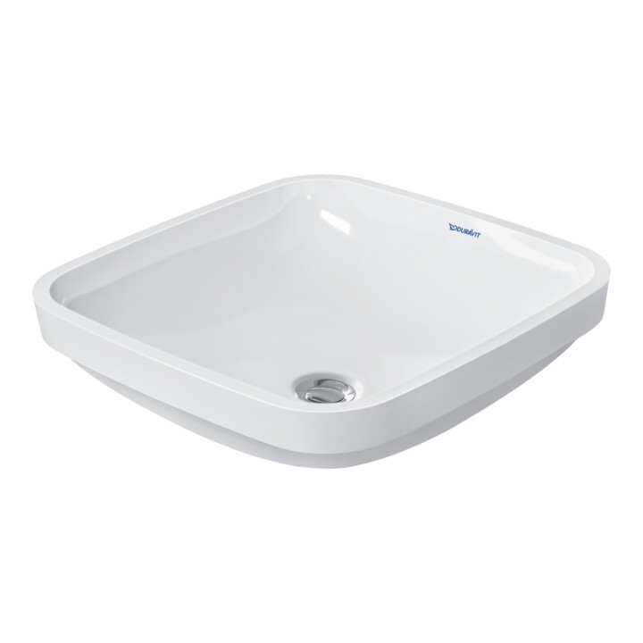Duravit Unterbau-Waschtisch DuraStyle 37x37cm, EB v unt, o. HL, HLB, m ÜL, we