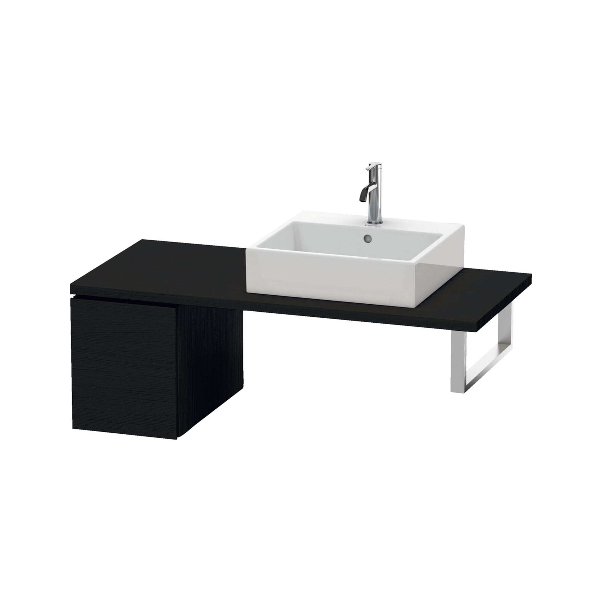 Duravit Unterschrank L-Cube 32x54,7cm, Ei sw, für Konsole, 1 Auszug