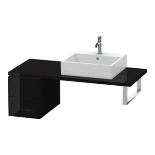 Duravit Unterschrank L-Cube 32x54,7cm, sw hgl, f Kons, 2 Schubkästen