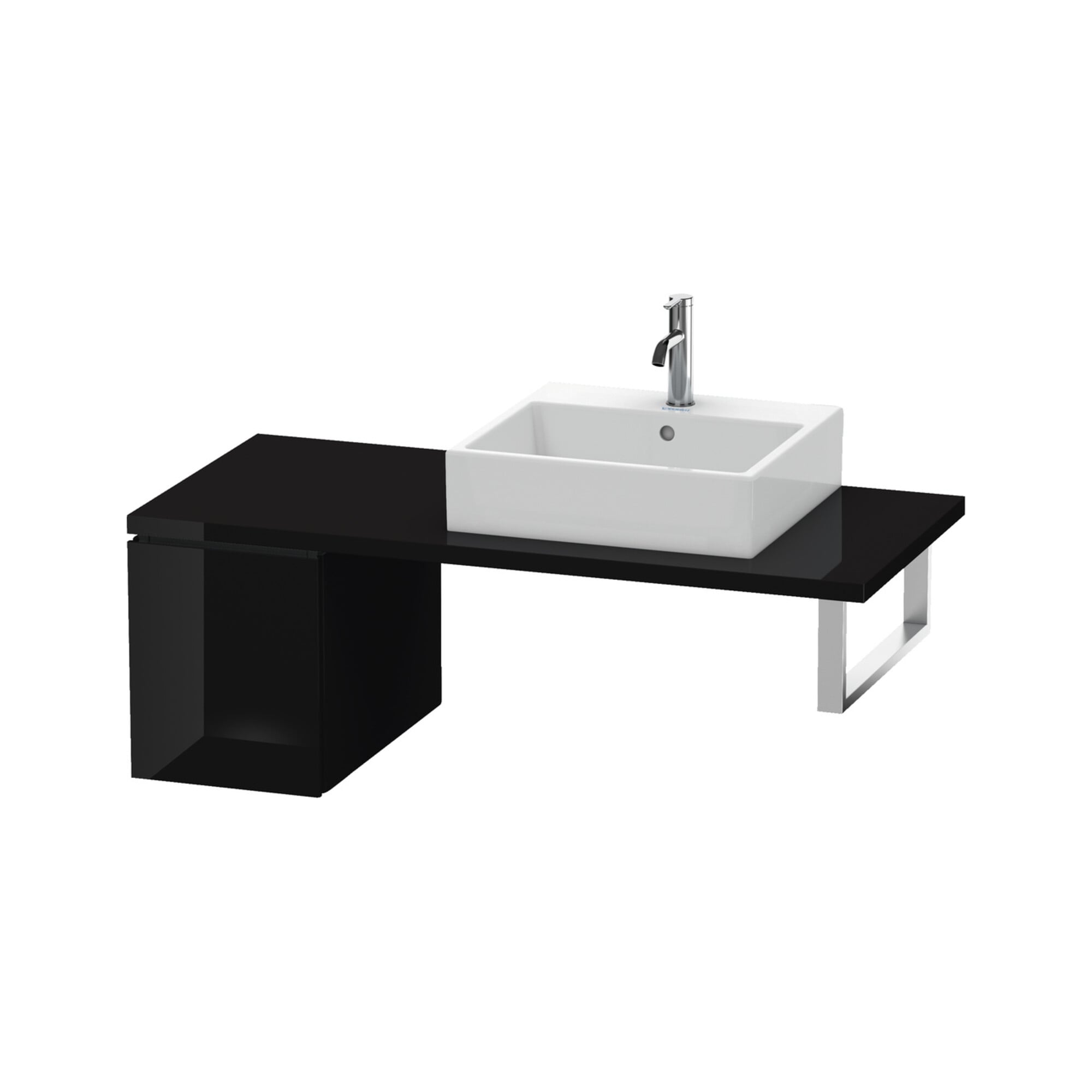 Duravit Unterschrank L-Cube 32x54,7cm, sw hgl, für Konsole, 1 Auszug